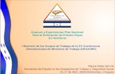 Avances y Experiencias Plan Nacional Para la Generación de Empleo Digno En Honduras I Reunión de los Grupos de Trabajo de la XV Conferencia Interamericana.