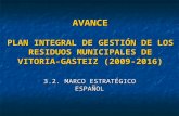 AVANCE PLAN INTEGRAL DE GESTIÓN DE LOS RESIDUOS MUNICIPALES DE VITORIA-GASTEIZ (2009-2016) 3.2. MARCO ESTRATÉGICO ESPAÑOL.