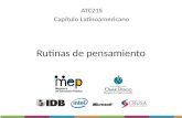 Rutinas de pensamiento ATC21S Capítulo Latinoamericano.