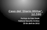 Caso del Diario Militar, 12.590 Peritaje de Kate Doyle National Security Archive National Security Archive 25 de abril de 2012.