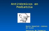 Antitérmicos en Pediatría María Ramallal Jiménez de LLano Servicio de Farmacia. HSO.