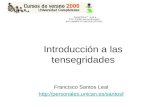 Introducción a las tensegridades Francisco Santos Leal .