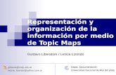 Representación y organización de la información por medio de Topic Maps Gustavo Liberatore / Leticia Lizondo gliberat@mdp.edu.ar leticia_lizondo@yahoo.com.ar.