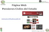 Página Web Pensiones Civiles del Estado PROYECTO: Página Web PCE .