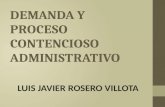 DEMANDA Y PROCESO CONTENCIOSO ADMINISTRATIVO LUIS JAVIER ROSERO VILLOTA.