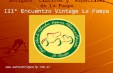 Primer Club de Vehículos Antiguos, Clásicos y Especiales de La Pampa  IIIº Encuentro Vintage La Pampa 2012.