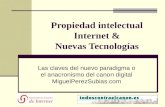 Propiedad intelectual Internet & Nuevas Tecnologías Las claves del nuevo paradigma o el anacronismo del canon digital MiguelPerezSubias.com.