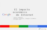 Google Confidential and Proprietary El impacto económico de Internet Laura Camacho Gerente General, Google Colombia Diciembre 2013.
