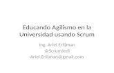 Educando Agilismo en la Universidad con Scrum
