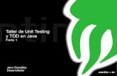 Taller de Unit Testing y TDD en Java: Parte 1