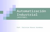 Automatización Industrial (AIS7201) Prof. Christian Nievas Grondona.