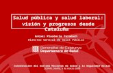 Salud pública y salud laboral: visión y progresos desde Cataluña Coordinación del Sistema Nacional de Salud y la Seguridad Social SESPAS. Sevilla, 5 de.