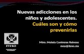 Mtro. Moisés Contreras Reinoso moy@iteso.mx. Nuevas adicciones Hablar de las nuevas adicciones nos obliga a pensar que hay unas viejas, y eso, en cierta.