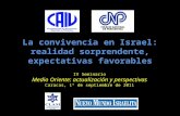 La convivencia en Israel: realidad sorprendente, expectativas favorables IV Seminario Medio Oriente: actualización y perspectivas Caracas, 1º de septiembre.