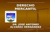 DERECHO MERCANTIL DR. JOSÉ ANTONIO ÁLVAREZ HERNÁNDEZ.