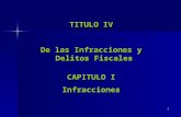 1 TITULO IV De las Infracciones y Delitos Fiscales CAPITULO I Infracciones.