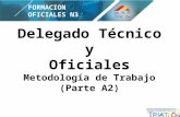 Delegado Técnico y Oficiales Metodología de Trabajo (Parte A2) FORMACION OFICIALES N3.