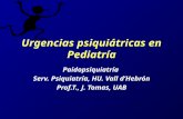 Urgencias psiquiátricas en Pediatría Paidopsiquiatría Serv. Psiquiatría, HU. Vall dHebrón Prof.T., J. Tomas, UAB.