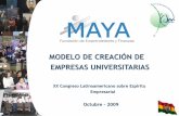MODELO DE CREACIÓN DE EMPRESAS UNIVERSITARIAS
