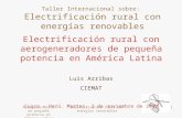 Electrificación rural con aerogeneradores de pequeña potencia en América Latina