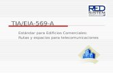 TIA/EIA-569-A Estándar para Edificios Comerciales: Rutas y espacios para telecomunicaciones.