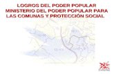 LOGROS DEL PODER POPULAR MINISTERIO DEL PODER POPULAR PARA LAS COMUNAS Y PROTECCIÓN SOCIAL.