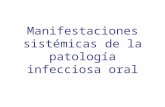 Manifestaciones sistémicas de la patología infecciosa oral.