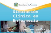 Simulación Clínica en Enfermería Seidy Mora Quirós M.Sc 22 Octubre 2010.