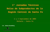 1º Jornadas Técnicas Bolsa de Subproductos de la Región Central de Santa Fe Lic. Adrián Rosemberg 2 y 3 Septiembre de 2009 Rafaela – Santa Fe.