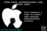 Hacer presentaciones exitosas como Steve Jobs