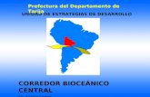 UNIDAD DE ESTRATEGIAS DE DESARROLLO Prefectura del Departamento de Tarija CORREDOR BIOCEÁNICO CENTRAL Lic. Kassim Leyton.