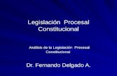 Legislación Procesal Constitucional Análisis de la Legislación Procesal Constitucional Análisis de la Legislación Procesal Constitucional Dr. Fernando.