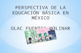 PERSPECTIVA DE LA EDUCACIÓN BÁSICA EN MÉXICO OLAC FUENTES MOLINAR.