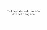 Taller de educación diabetológica. Plan de diabetes 1989: Declaración de San Vicente 1991: OMS (Comité Regional para Europa) adoptan resoluciones para.