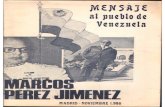 Mensaje al pueblo de Venezuela - Marcos Peréz Jiménez, 1986 [Con OCR]