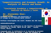 Dr. Alejandro Diaz-Bautista, Korea Mexico Economy Presentation, University of Colima 2010