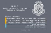 Construcción de Driver de usuario para dispositivo Encrypted PinPad utilizando Desarrollo Conducido por Modelos Medina, Gastón Nicolás INGENIERIA EN COMPUTACION.