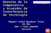 Inserte aquí el logo de su Empresa Derecho de la Competencia y Acuerdos de transferencia de tecnología Miguel Vidal-Quadras Trias de Bes AMAT I VIDAL-QUADRAS.