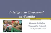 Inteligencia Emocional en Familia Escuela de Padres Educación Infantil 26-Noviembre-2013.