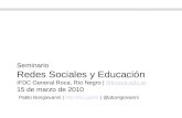 Seminario Redes Y Educacion 15 03 10