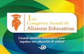 ¡Bienvenidos al Primer Congreso Anual de Alianzas Educativas