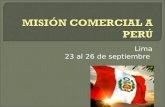 Misión comercial a Perú