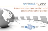 #opendata: Una oportunidad en el ecosistema público privado