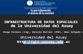 INFRAESTRUCTURA DE DATOS ESPACIALES de la Universidad del Azuay Universidad del Azuay  Diego Pacheco (Ing), Daniela Ballari (PhD),
