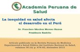 1 Academia Peruana de Salud Academia Peruana de Salud Artículo publicado en la Revista Peruana de Medicina Experimental y Salud Pública del Instituto Nacional.