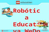 El kit de Robótica WeDo ha sido diseñado para el nivel de educación primaria, para estudiantes desde 7 a 11 años. Permite construir y programar prototipos.