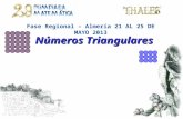 Números Triangulares Fase Regional – Almería 21 AL 25 DE MAYO 2013.
