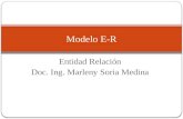 Entidad Relación Doc. Ing. Marleny Soria Medina Modelo E-R.