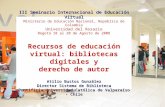 III Seminario Internacional de Educación Virtual Atilio Bustos González Director Sistema de Biblioteca Pontificia Universidad Católica de Valparaíso -