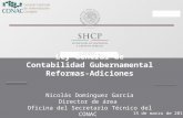 Título Ley General de Contabilidad Gubernamental Reformas- Adiciones Nicolás Domínguez García Director de área Oficina del Secretario Técnico del CONAC.